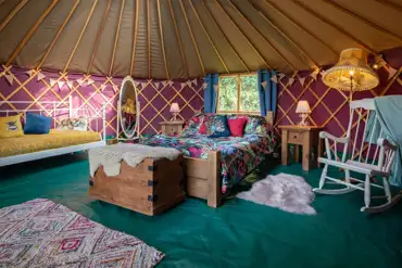 Purple yurt