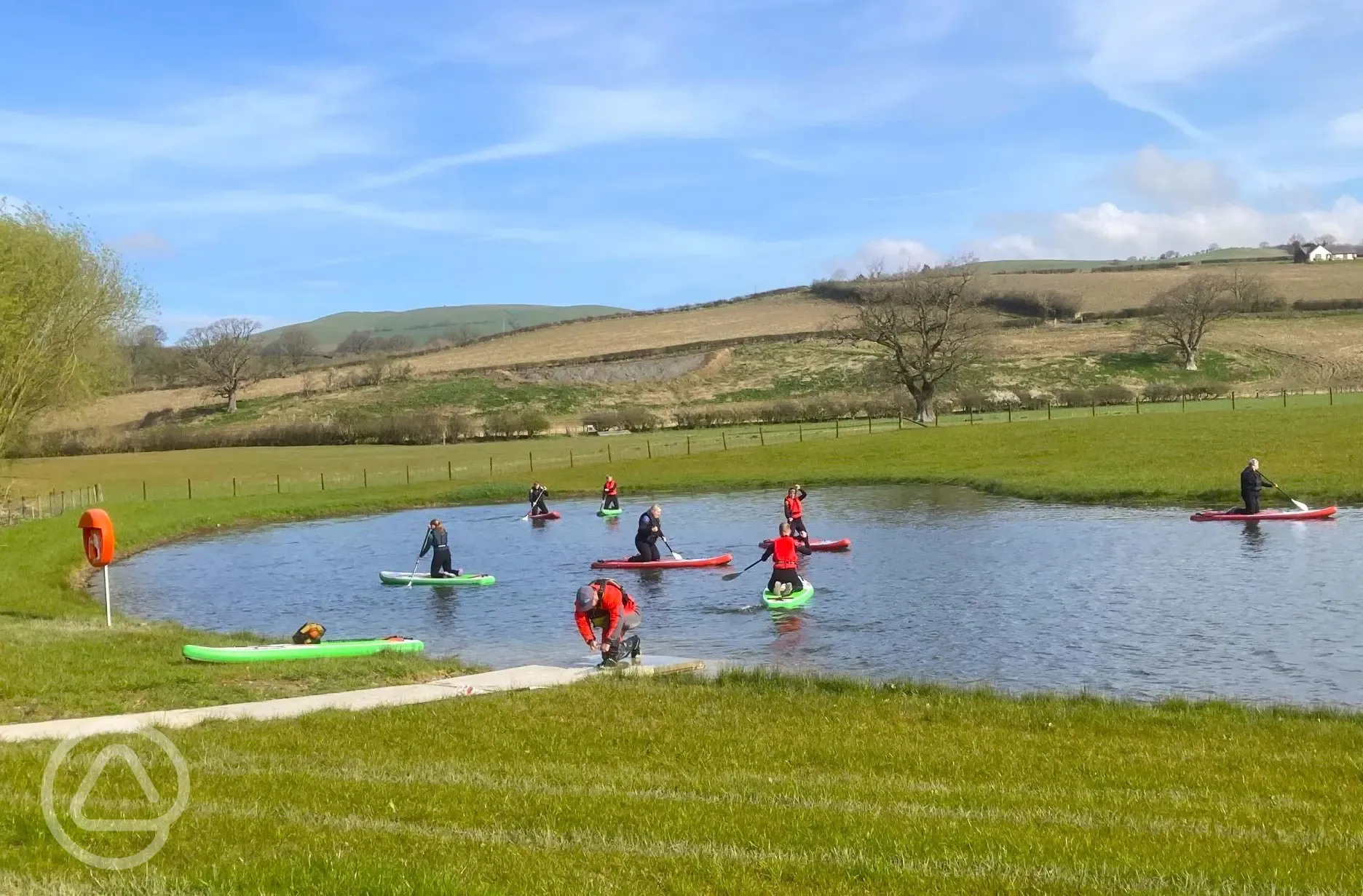 Onsite water sports lake