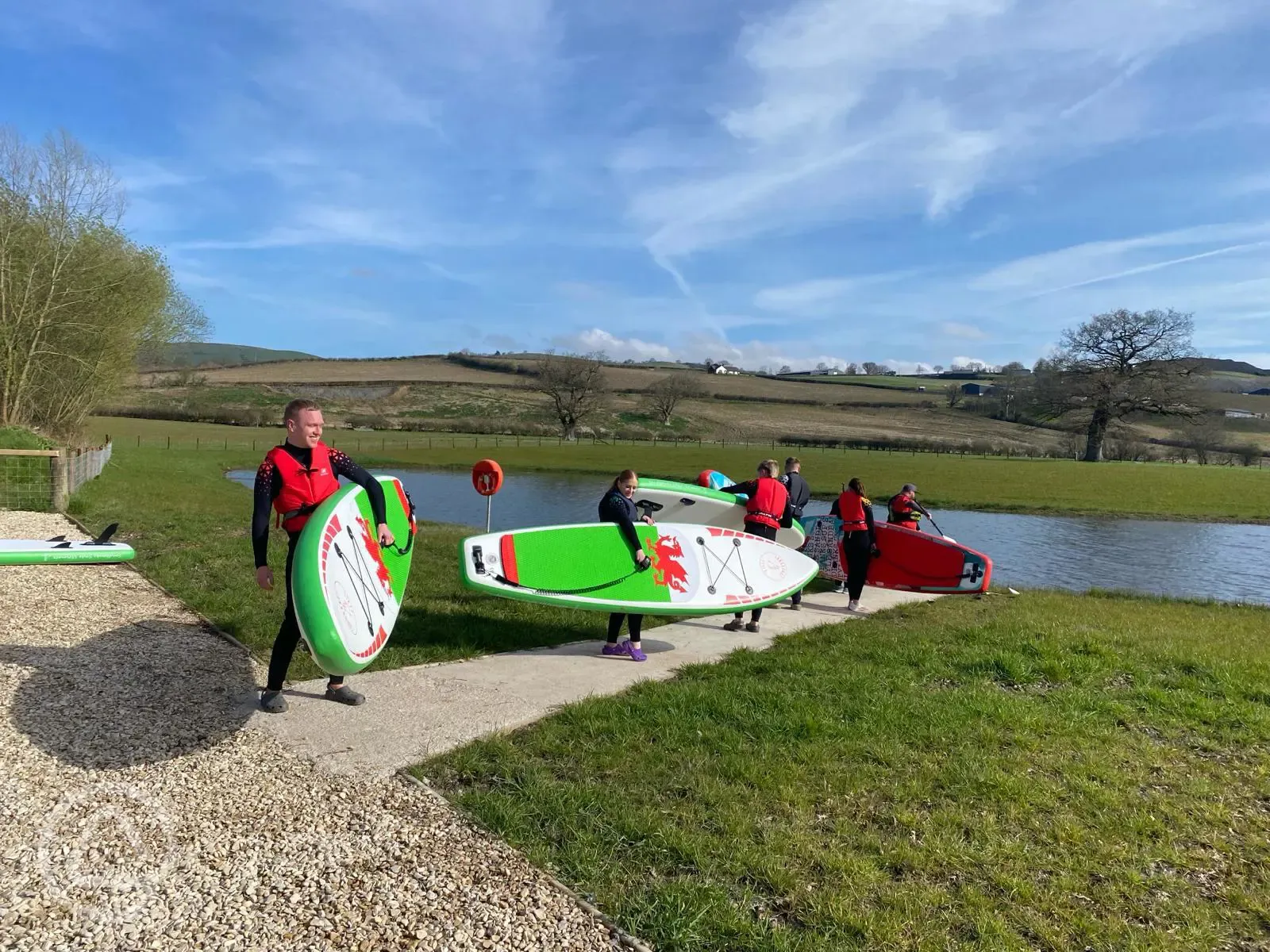 Onsite water sports lake