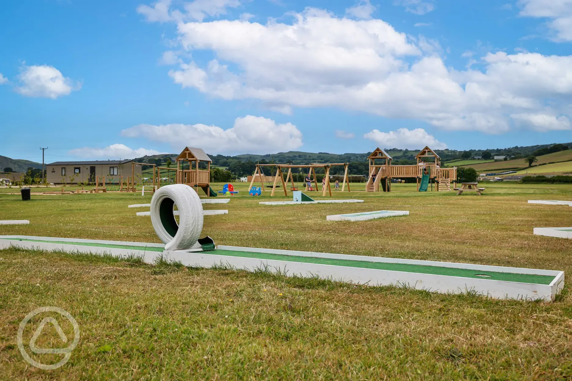 Play area and pitch and putt golf