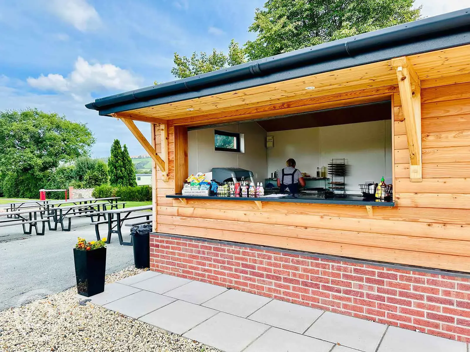 Take away hut, opening times vary