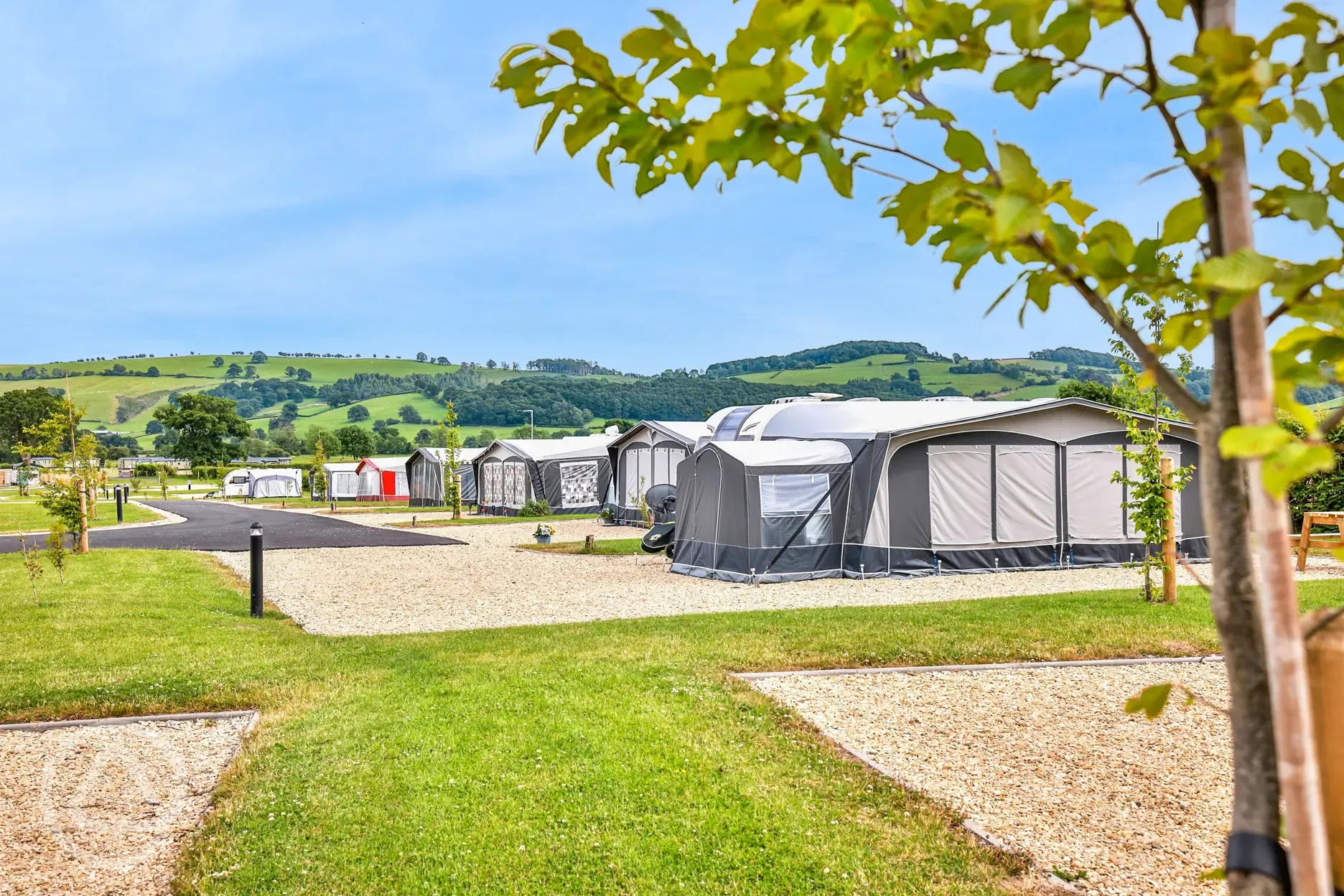 Fully serviced hardstanding pitches