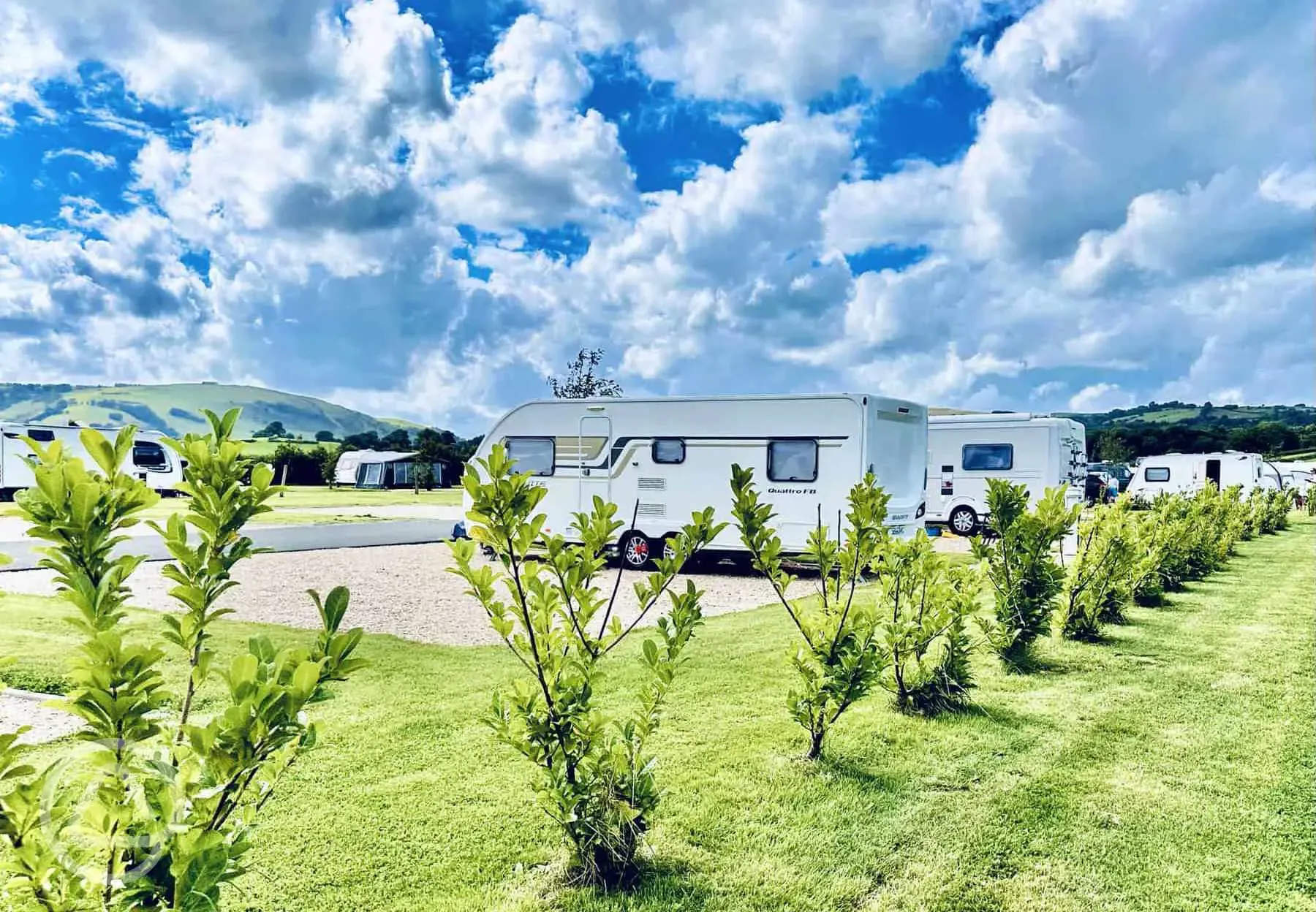 Fully serviced hardstanding pitches Fully serviced hardstanding pitches