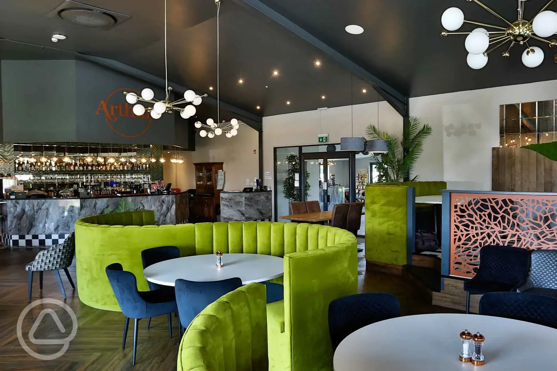 Onsite restaurant and bar interior