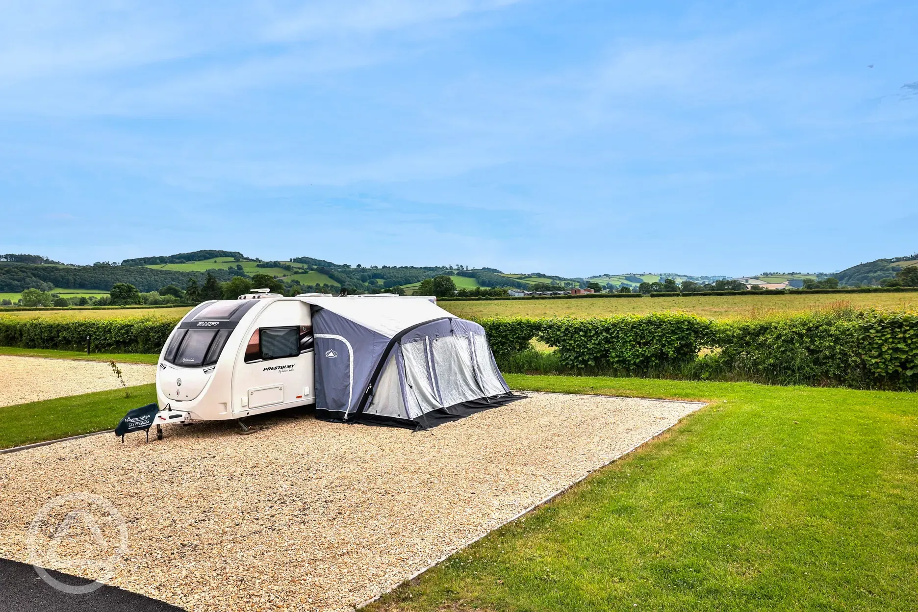 Fully serviced hardstanding pitches