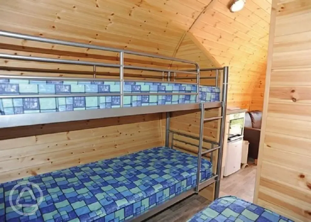 glamping pod beds