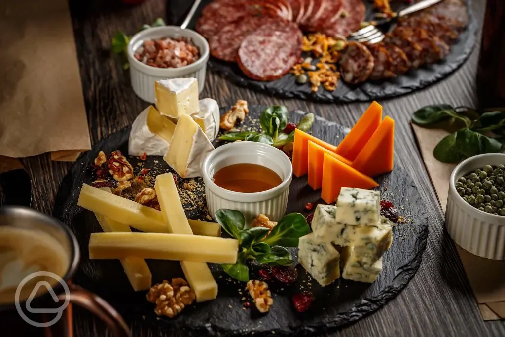 Antipasti platter available at Maycroft Retreat
