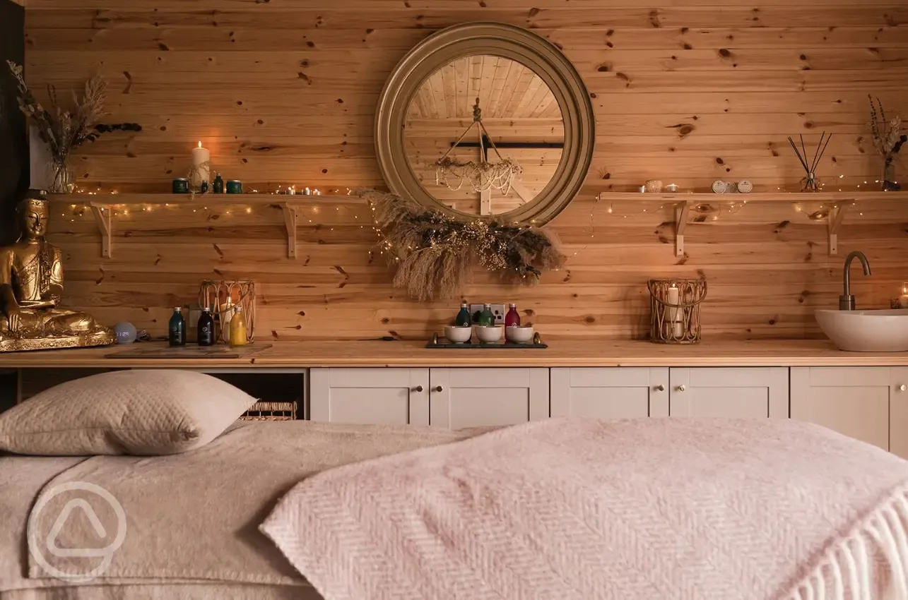 Spa treatments available at Maycroft Retreat, including massages and facials
