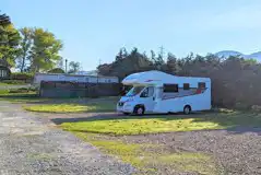 Fully serviced gravel and grass touring pitches with 16 amp hook up