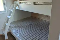 Bunk beds in the family sized glamping pods (bedding and towels included)