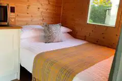 Shepherd's hut double bed