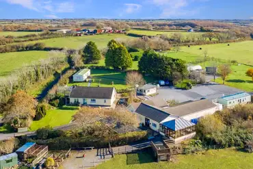 Aerial of the campsite