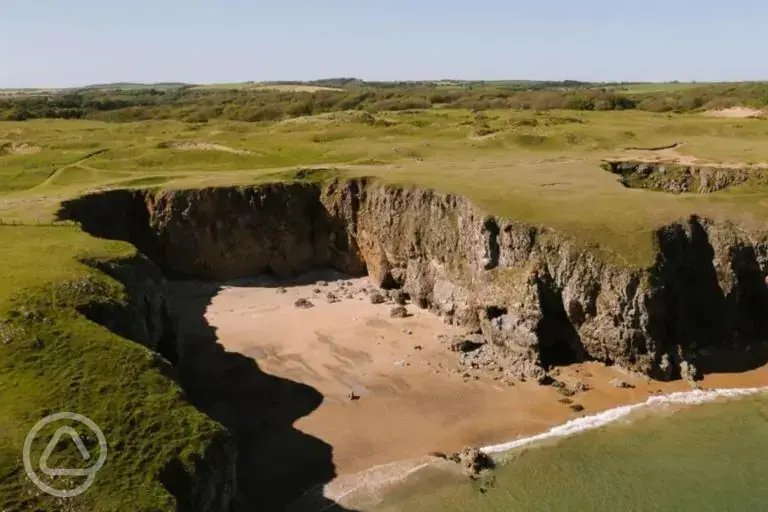 Nearby beach
