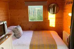 Shepherd's hut double bed