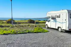 Electric hardstanding motorhome pitch with sea views