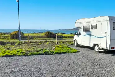 Electric hardstanding motorhome pitch with sea views