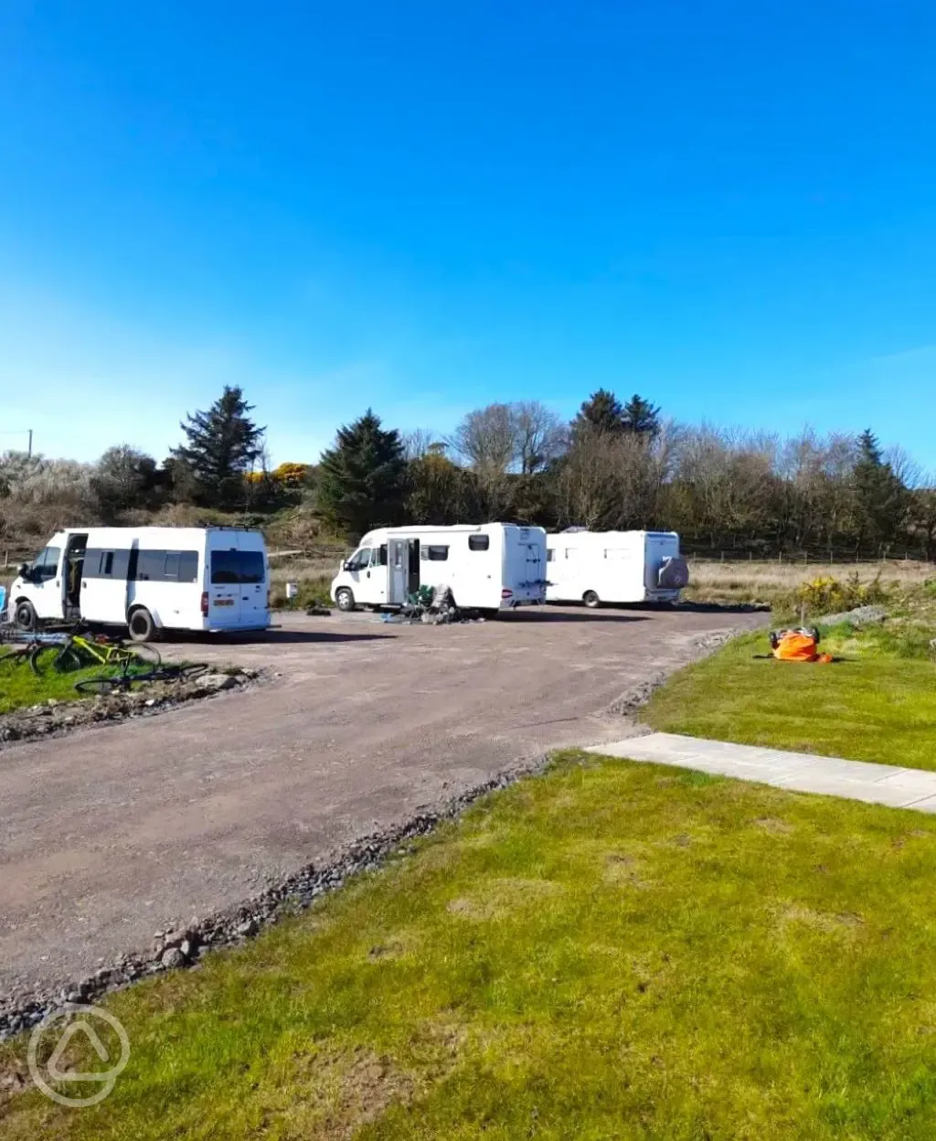 Electric hardstanding motorhome pitches