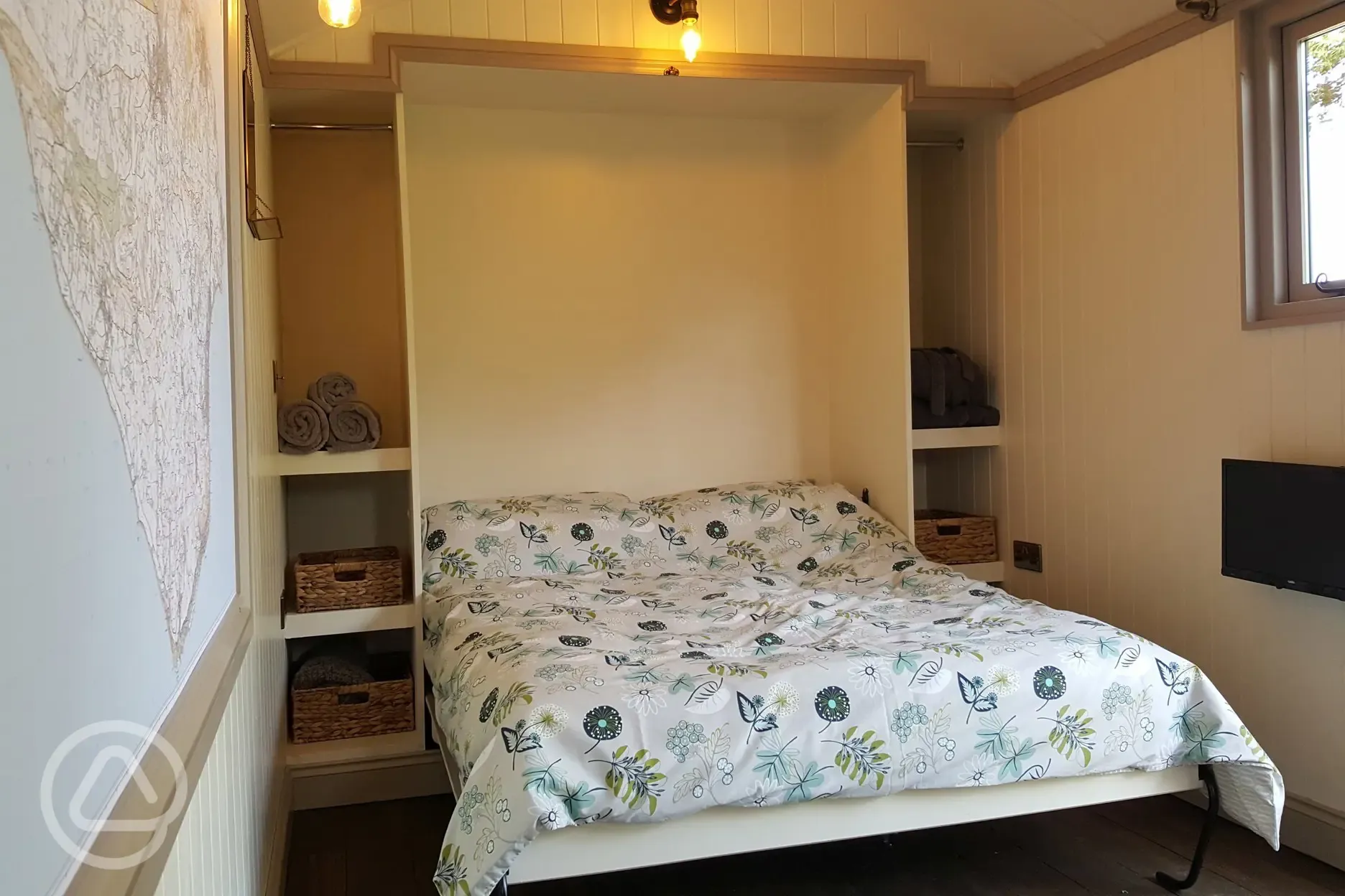 Wall bed and wardrobes