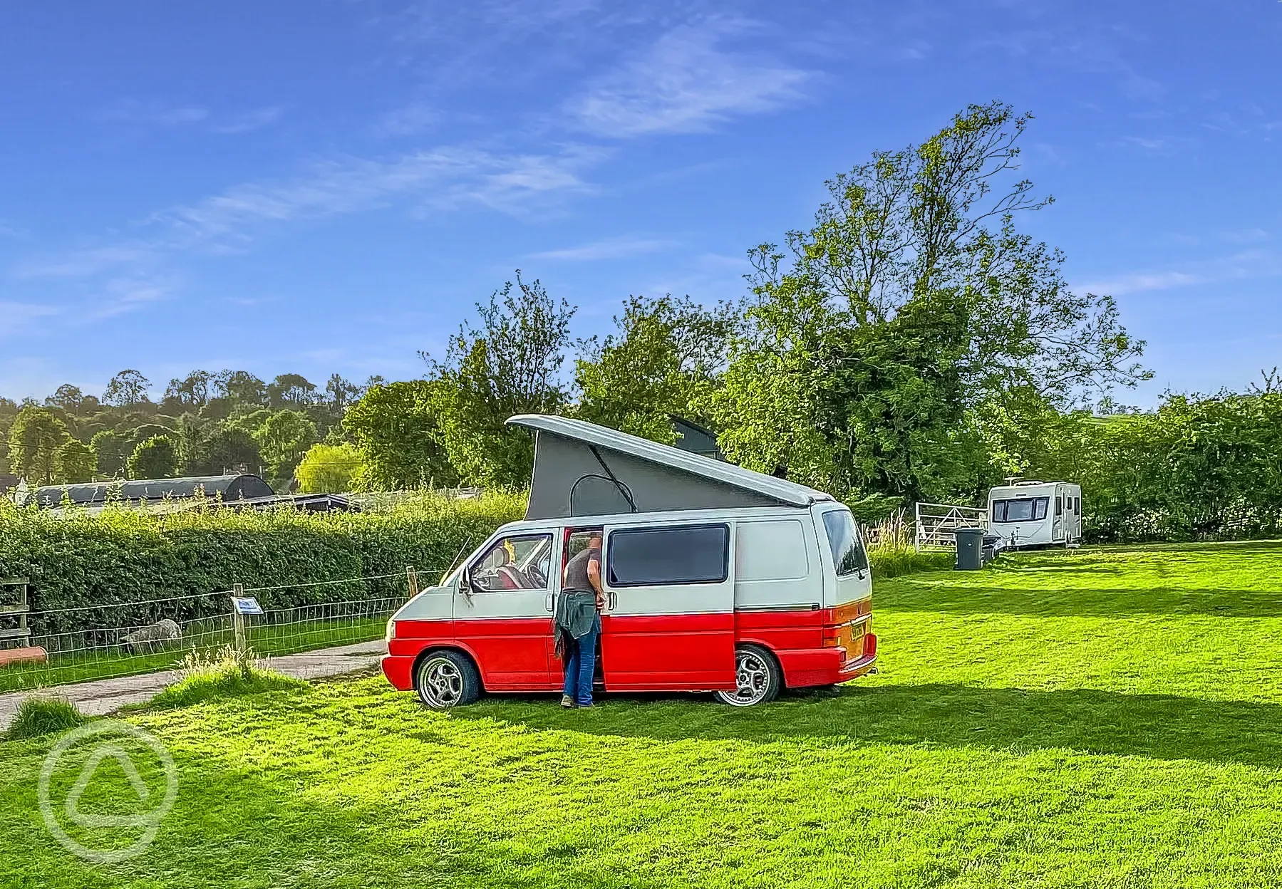 Electric grass touring pitches