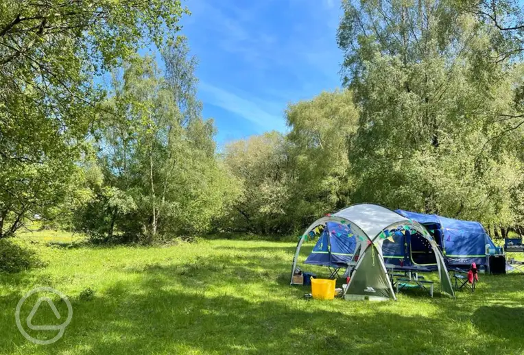 Non electric grass pitches at The Old Airfield
