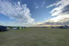 Spacious non electric grass pitches 