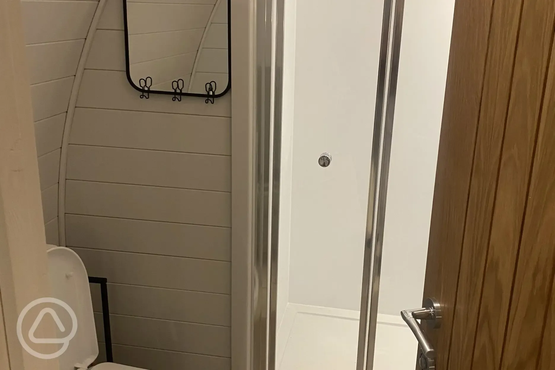 Private ensuite bathroom in both pods