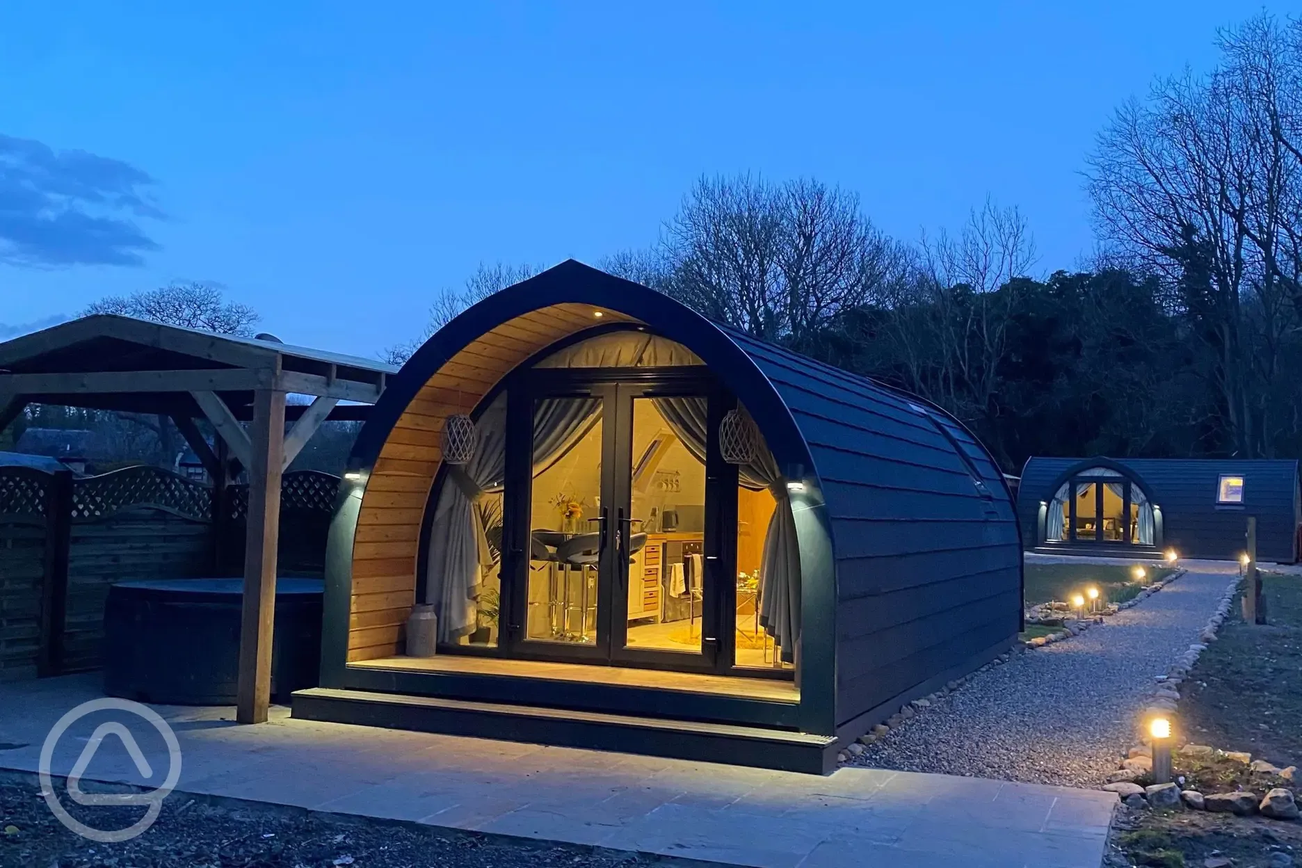 Hidden Retreat Glamping 2 luxury Glamping pods with hot tubs