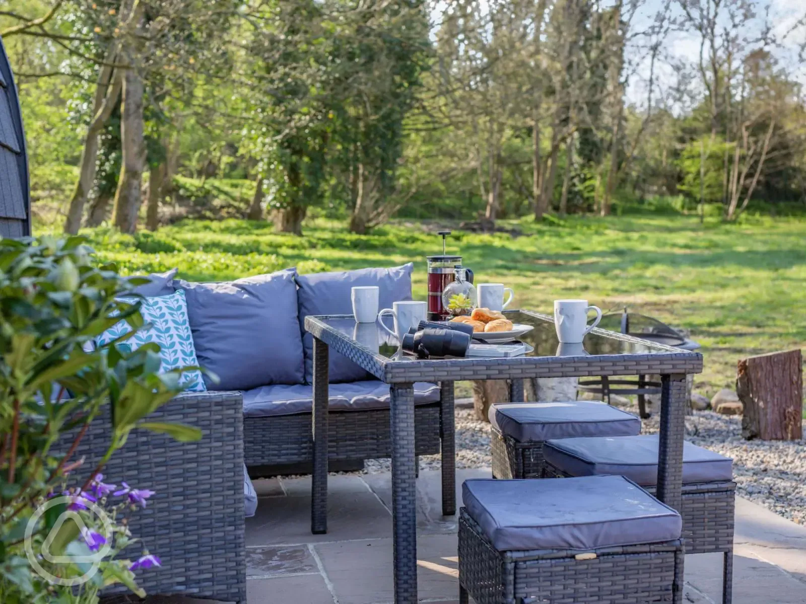 Outdoor dining area