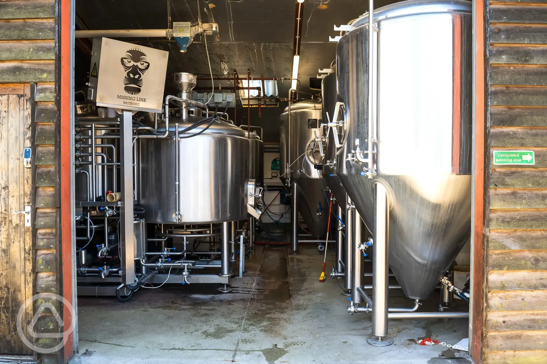 Missing Link Brewery and Tap Room, half a mile from the glamping site