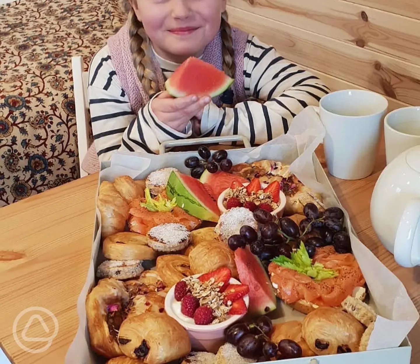 Welcome hamper, available as an optional extra 