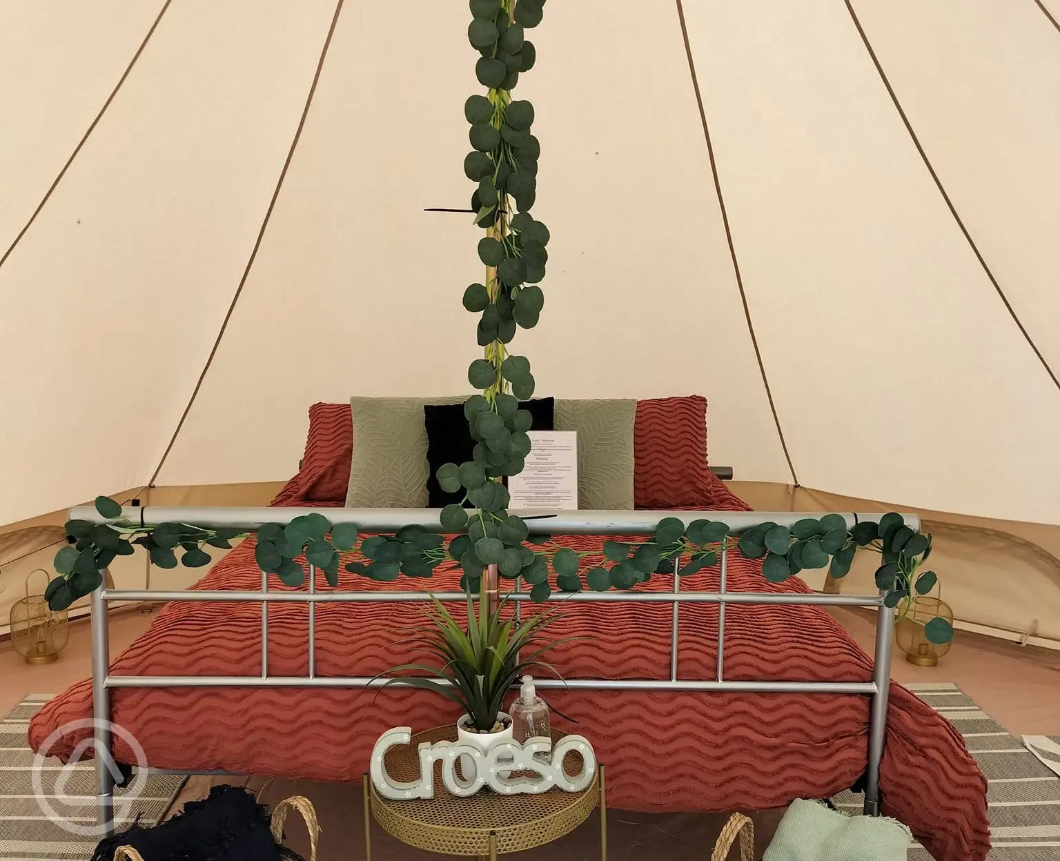 Bell tent interior