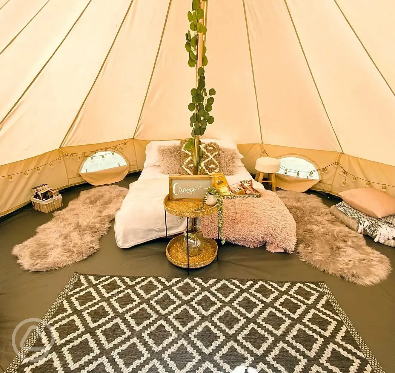 Bell tent interior