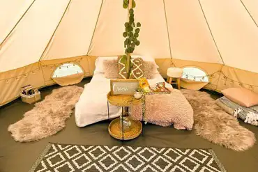 Bell tent interior