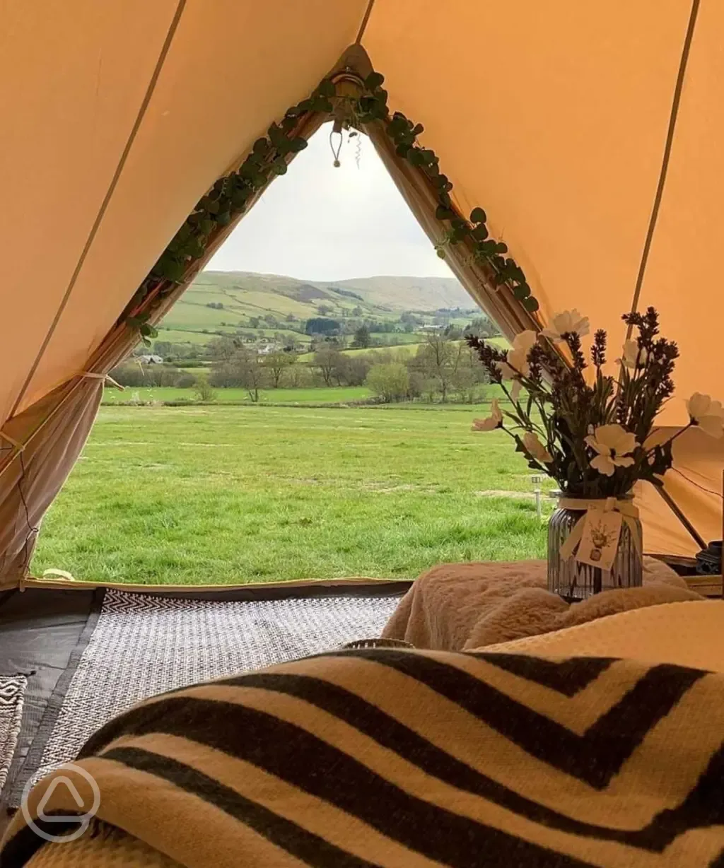 Bell tent view