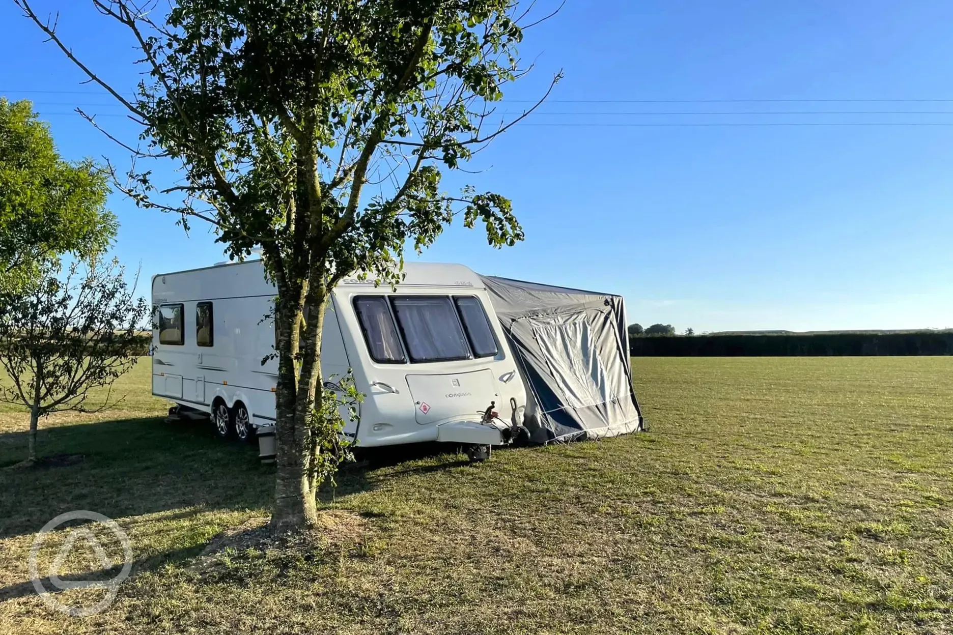 Non electric grass caravan pitches