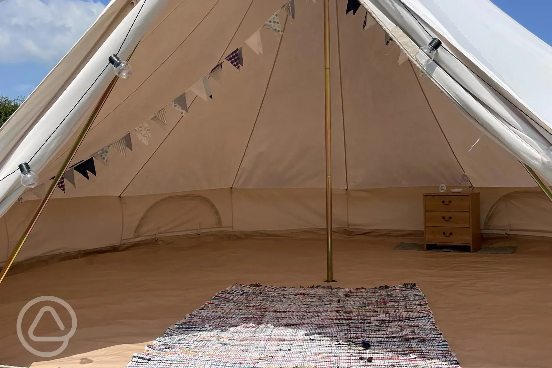 Bell tent interior