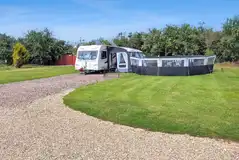 Fully serviced hardstanding pitches with a 16 amp hook up 