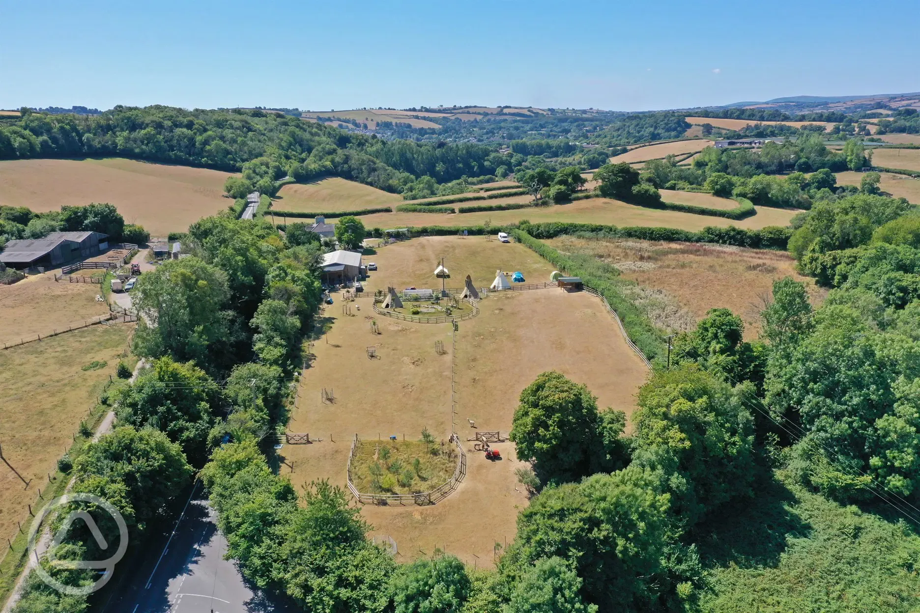 Aerial of the site