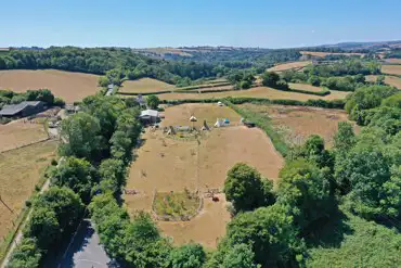 Aerial of Gatcombe Park Farm