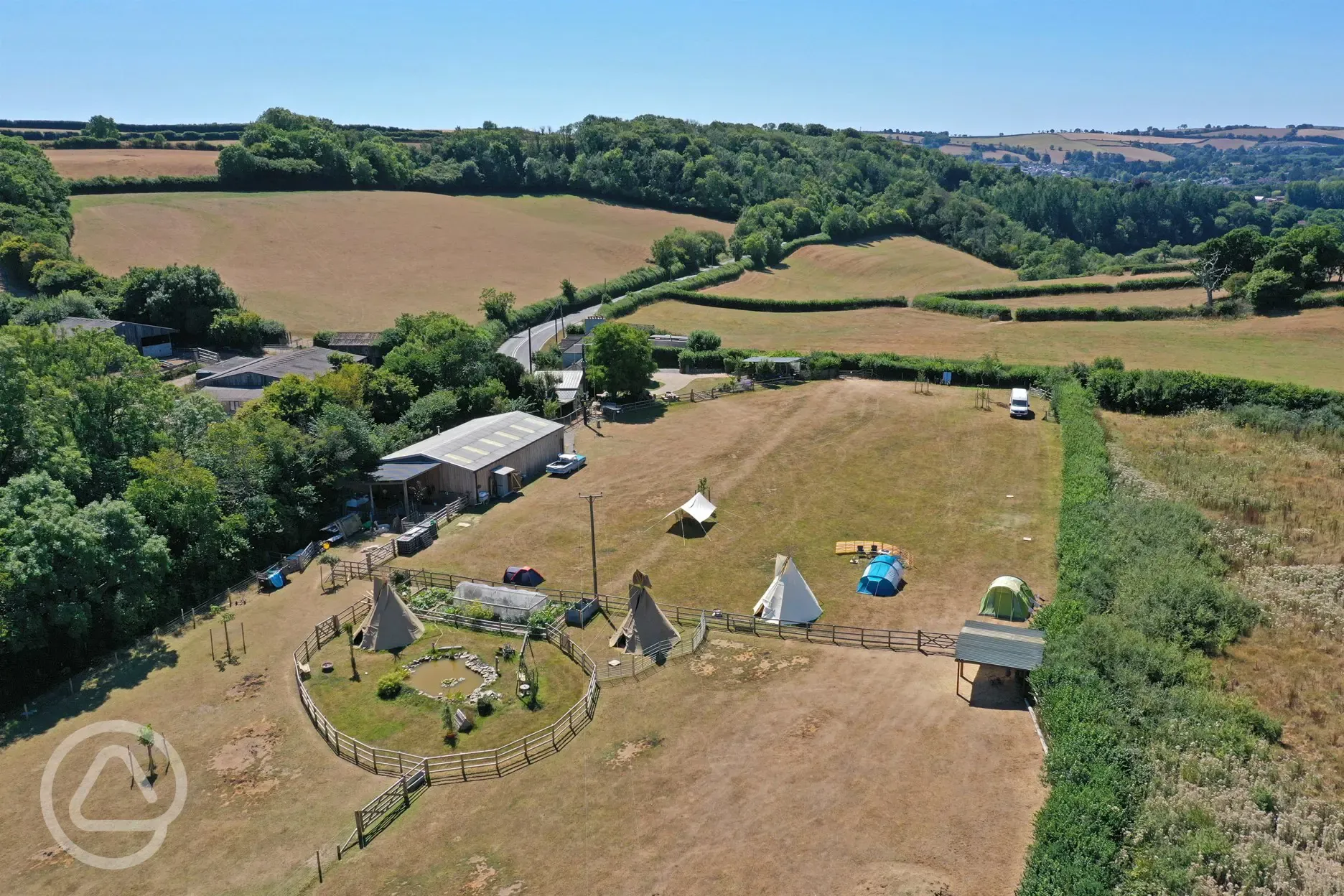 Aerial of the site