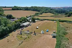 Aerial of Gatcombe Park Farm