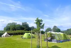 Non electric grass pitches for tent campers (4.6m x 4.6m)