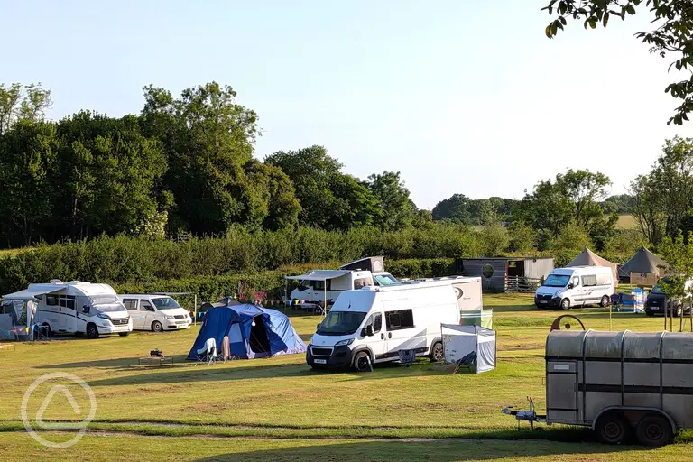 Gatcombe Park Farm with non electric grass tent and touring pitches