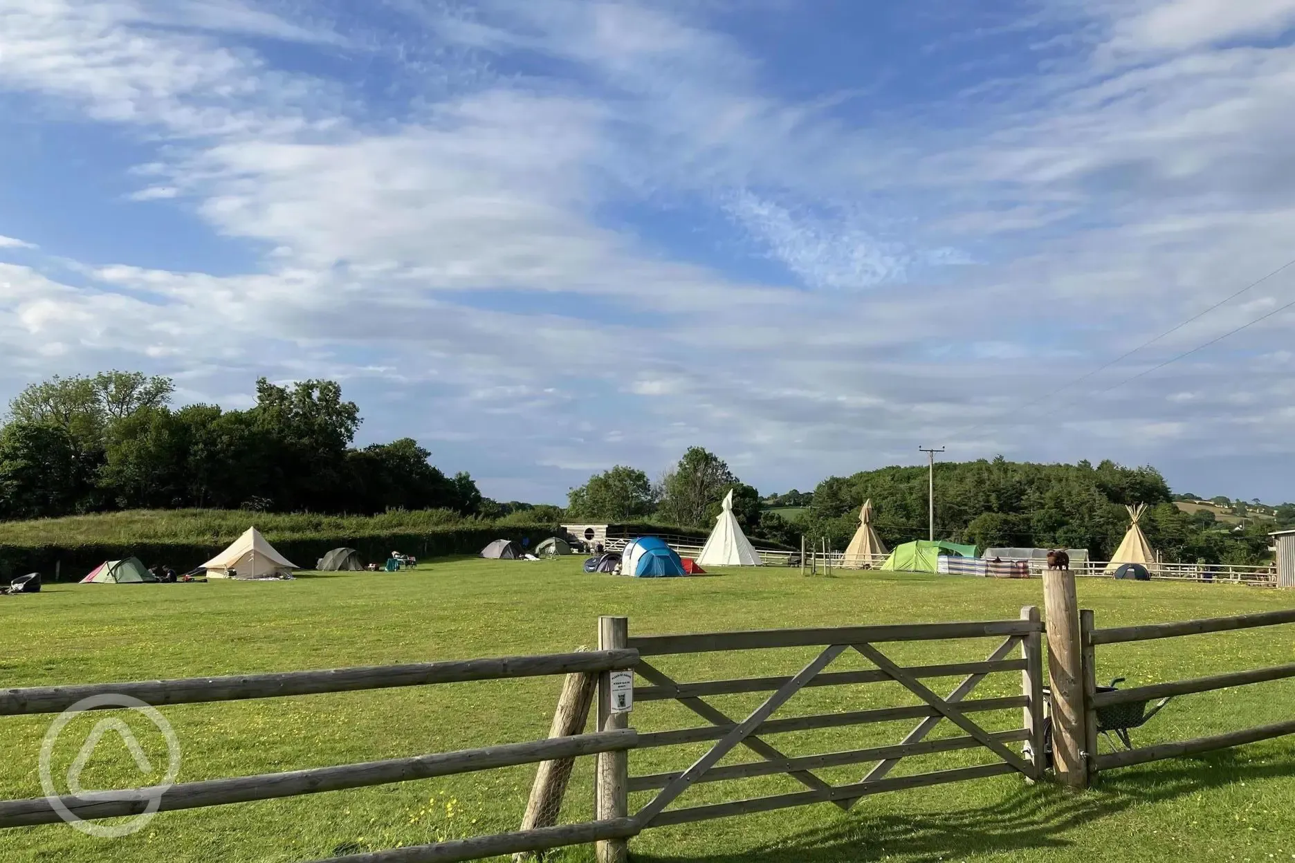 Whole camping field