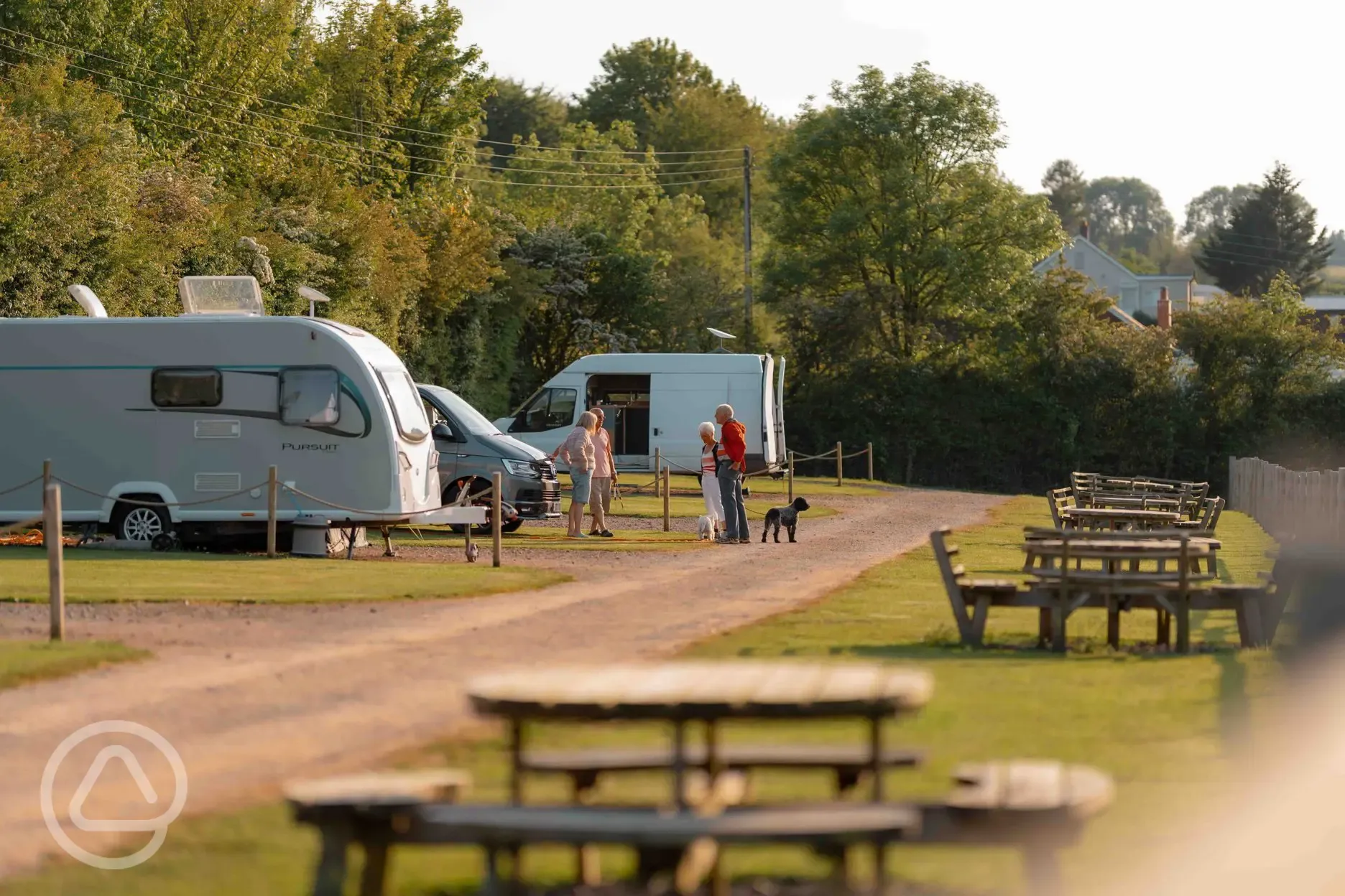 Electric hardstanding pitches