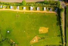 Bird's eye view of the campsite