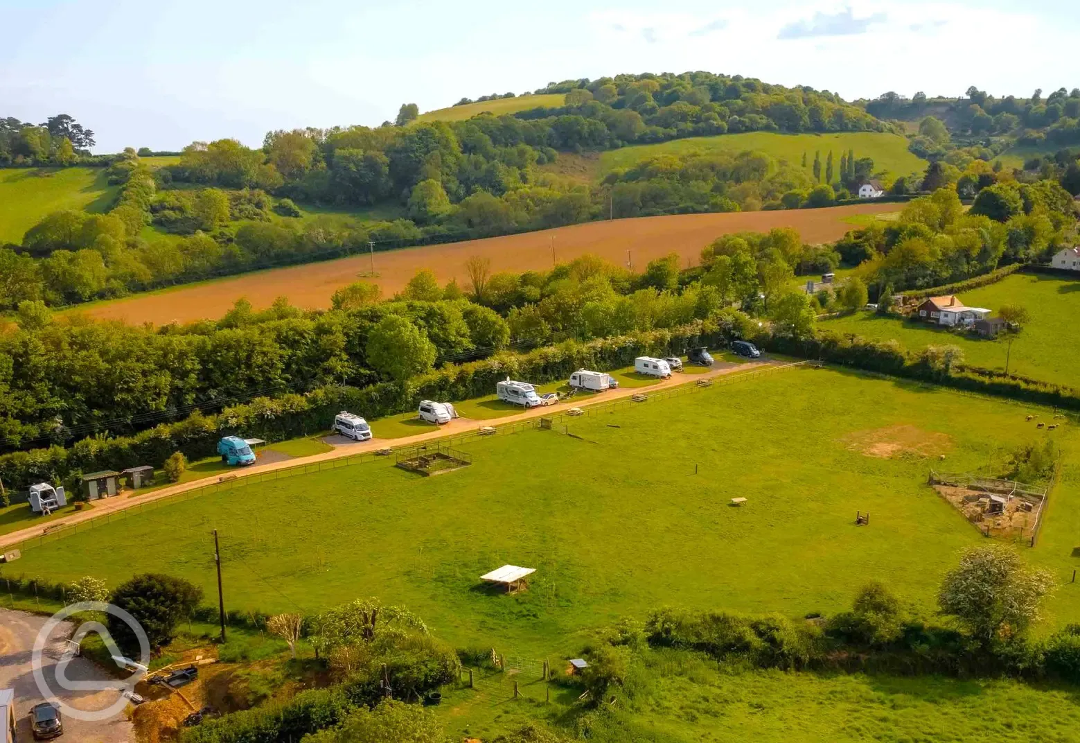 Aerial of the campsite