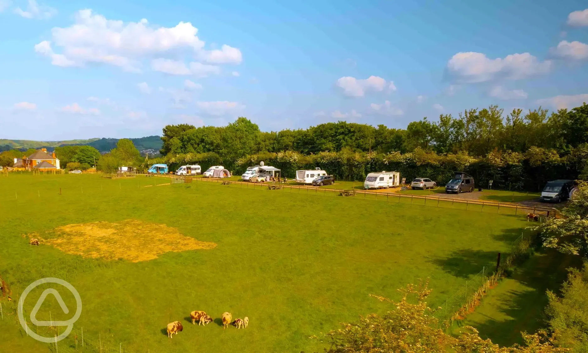 Aerial of the campsite