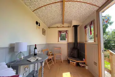 Shepherd's Hut interior