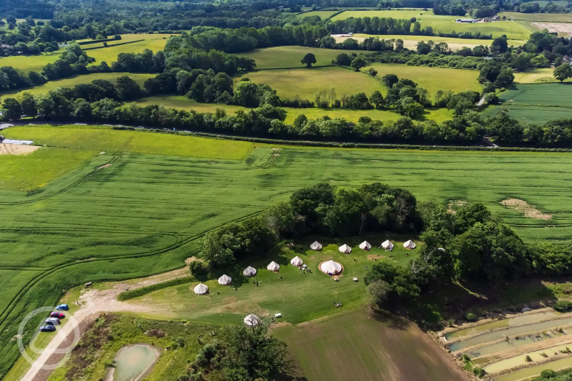 Aerial of the site